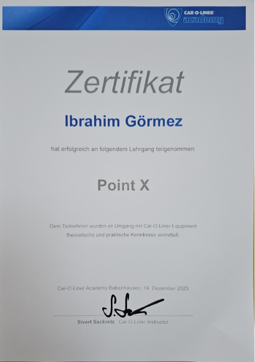Car-O-Liner – Point X Lehrgang